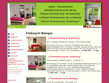 Tablet Screenshot of freiburg-ferienwohnung.com